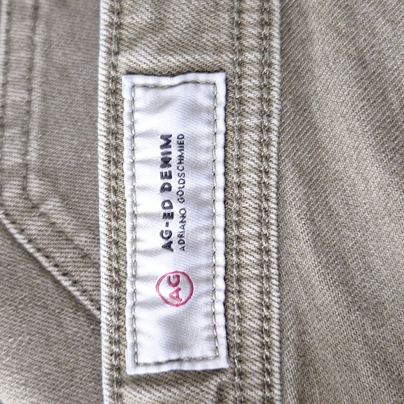 AG Adriano Goldschmied Men's Preppy The Tellis Modern Slim Olive Green Jeans 31R - Picture 6 of 10